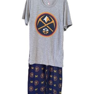BNWT NBA Denver Nuggets Boys Pajama Set. Size L12